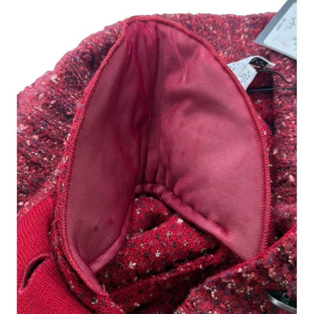 St. John Collection Claret Classic Knit Tweed Boucle Jacket Button Down Size XL - Picture 7 of 12